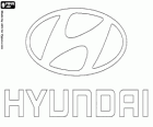 Hyundai logo, brand of cars in South Korea