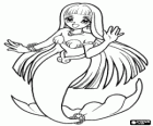 Coco, the mermaid princess of the South Pacific Ocean