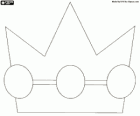 Emblem representing the Princess Peach, the crown