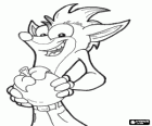 Crash Bandicoot, protagonist of the video game Crash Bandicoot