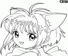 The beautiful face of the Cardcaptor Sakura