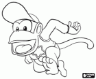 The chimpanzee Diddy Kong, character in the video game Donkey Kong