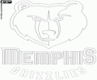 Logo Memphis Grizzlies, NBA team. Southwest Division, Western Conference