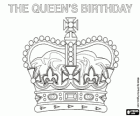 Queen's Official Birthday, the birthday of the monarch of the United Kingdom is celebrated on a saturday of June, depending of the weather. Royal Crown 