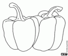 A pair of bell peppers