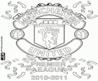 Manchester United, champion of the english football league. Premier League 2010-2011