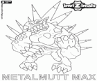 Metalmutt Max. Invizimals. They like rock music and the fights