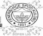 Fenerbahçe SK, champion of the Turkish football league, Super Lig 2010-2011
