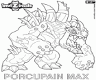 Porcupain Max. Invizimals. Strong warriors who live within the volcanoes of Hawaii