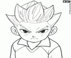 Shuya Gouenji or Axel Blaze, striker and scorer of the Raimon's team in the adventures from Inazuma Eleven