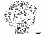 The pretty doll Strawberry Shortcake. Strawberry Shortcake is a character owned by American Greetings