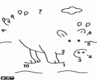 Connect the dots to draw a pig