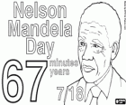 Mandela Day. International Day of Nelson Mandela, July 18. Nelson Mandela has fought for social justice for 67 years, you can start with 67 minutes