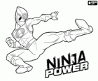 Power Ranger jumping. Power Rangers Ninja Power