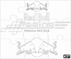 Puzzle of the Red Bull Racing logo