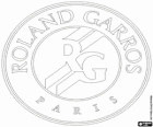 Logo of French Open, Roland Garros. The second of the four Grand Slam tennis tournaments