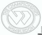 Logo of Wimbledon, the oldest tennis tournament in the world. The third Grand Slam of the year