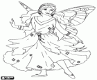 Fairy in a pretty dress with stars