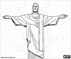 Puzzle of the statue of Christ the Redeemer of Corcovado, Rio de Janeiro, Brazil