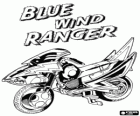 The Tsunami Cycle, one of the Blue Wind Ranger vehicles. Power Rangers Ninja Storm