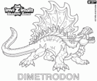Dimetrodon. Invizimals Shadow Zone. Impressive hunter reptile  who comes from the age of dinosaurs
