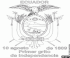 Independence Day in Ecuador. In commemoration of the First Cry of Independence, August 10, 1809