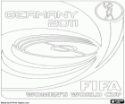 Logo of the 2011 FIFA Women's World Cup. The world championship was held in Germany. Japan won the final against USA