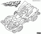 The racing car of Kayuza Daidoh, protagonist along with his friends of Scan2Go 