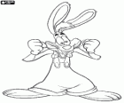 Roger Rabbit, famous anthropomorphic rabbit, protagonist of the film Who Framed Roger Rabbit?