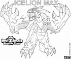 Icelion Max. Invizimals Shadow Zone. Lethal lonely hunter with the body made of ice that lives in the polar regions