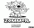 Zommer. Moshi Monsters. A small Frankenstein