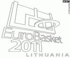 Logo EuroBasket 2011 Lithuania. Basketball European Championship 2011. Fiba Europe