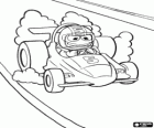 Baby Kermit, the frog baby driving a race car