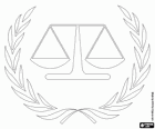 Logo of the ICC, International Criminal Court