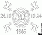 On 24 October is United Nations Day, UN Day, commemorating its founding in 1945