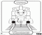 Thomas The Tank Engine, the blue locomotive with number 1