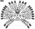 Mask of the Sun, ritual mask in representation of the god Inti from the incas