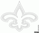 Logo of New Orleans Saints, american football team in the NFC South Division, New Orleans, Louisiana