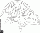 Baltimore Ravens logo, american football team in the North division AFC, Baltimore, Maryland