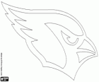Logo of the Arizona Cardinals, american football franchise in NFC West division. Glendale, Arizona