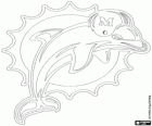 Logo of Miami Dolphins, american football team in the AFC East Division, Miami, Florida