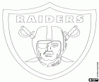 Oakland Raiders logo, american football club from the West Division AFC, Oakland, California