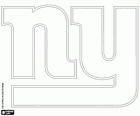 Logo of New York Giants, american football team in the NFC East Division, East Rutherford, New Jersey