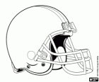 A helmet, Cleveland Browns logo, american football franchise in the North Division of AFC, Cleveland and Berea, Ohio