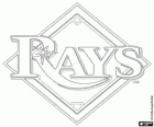 Tampa Bay Rays logo, baseball team from the American League East Division, Saint Petersburg, Florida