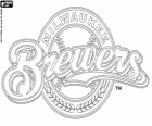 Milwaukee Brewers logo, baseball team in the Central Division of the National League, Milwaukee, Wisconsin