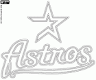 Houston Astros logo, baseball team from National League Central Division, Houston, Texas