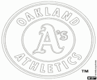 Oakland Athletics logo, baseball team based in Oakland, California. Western Division American League