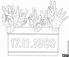 Day of the Fight for freedom and democracy, Czech Republic on November 17 in commemoration of the 1989 Velvet Revolution