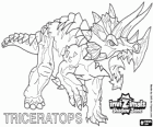 Triceratops. Invizimals Shadow Zone. Invizimals herbivore with large strength and bravery